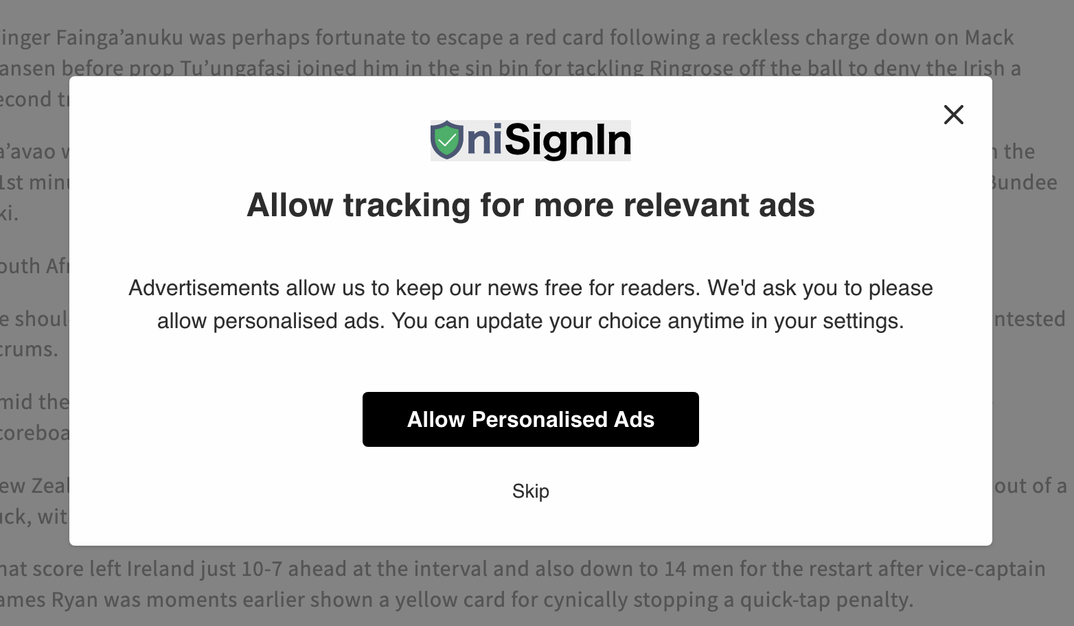 Consent Rate Optimization