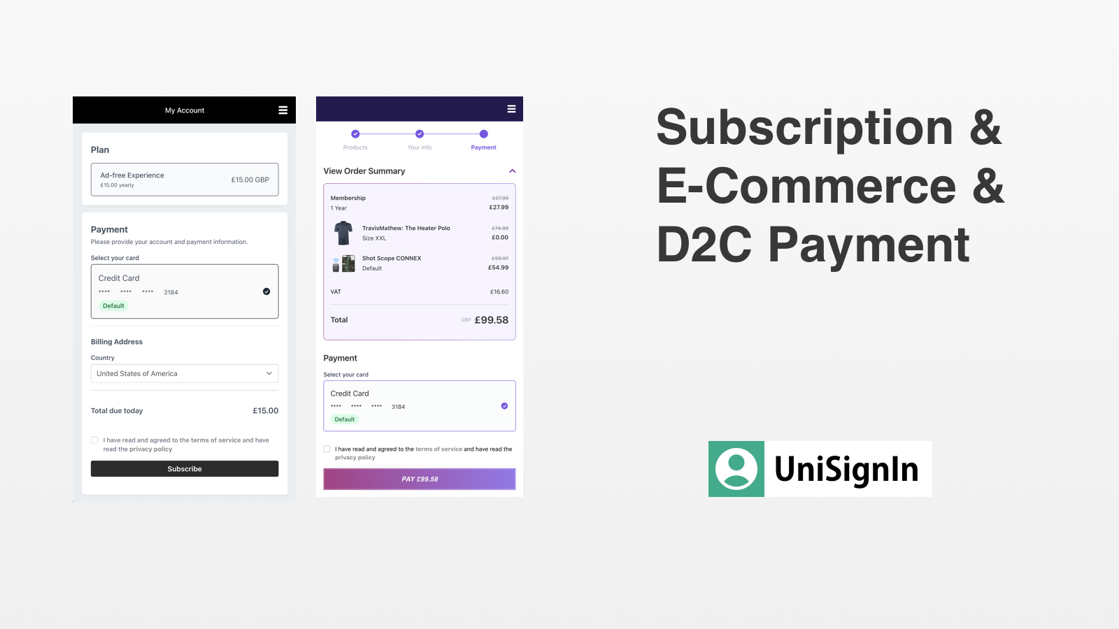 UniSignIn Payment